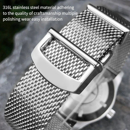 Bracelet de montre en acier inoxydable de haute qualité, 20mm 22mm, adapté à IWC Big Pilot Portfino Mark ⅩⅧ, bracelet de montre en argent massif