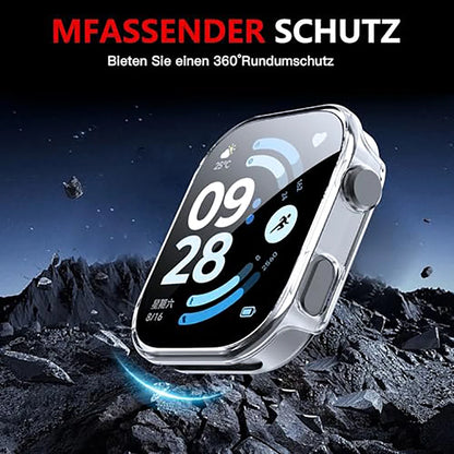 Xiaomi Redmi Watch 6用ケース＋ガラス、スクリーンプロテクター、強化ガラス製バンパー保護カバー、保護ケース、アクセサリー