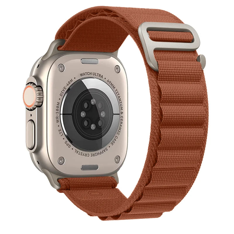 Bracelet à boucle alpine pour Apple watch Ultra 3 2 bandes 49mm 45mm 44mm 40mm 41mm 46mm 42mm Bracelet iWatch série 11 10 SE 9 8 7 6 5 4