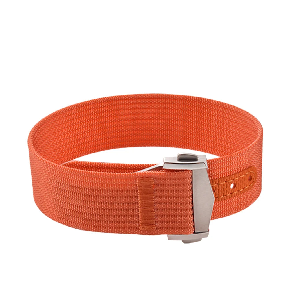 High-Quality Nylon Fluororubber 20mm Bracelet for Omega X Swatch MoonSwatch Sport, Folding Clasp Watch Strap for Seamaster 300
