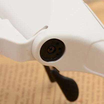 Magnifying Glass with LED Light for Jewelers, Instrument for Repairing Glasses or Optical Lenses, or Watches and Jewelry, Wearable on the Head