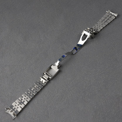 For Seiko DressKX 5 Sport (SRPE53 SRPE55 SRPE57 SRPE58) - Jubilee Watch Band 20mm Solid Curved End Stainless Steel Bracelet