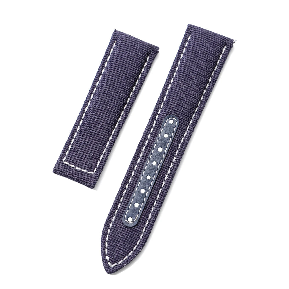 Bracelet de montre en Nylon 20mm 22mm pour Omega Seamaster 300, bracelet de montre pour Speedmaster AT150, boucle pliante en toile, Bracelets de Sport pour hommes