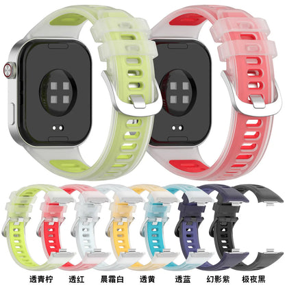 Bracelet de sport respirant et mignon pour Redmi Watch 6/5/4, bracelet en silicone transparent pour Xiaomi 8 9 Pro
