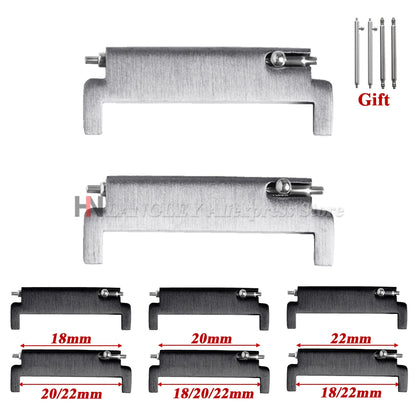1 paio di adattatori per cinturini: da 18 mm a 20 mm, 22 mm, da 20 mm a 18/20/22 mm, da 22 mm a 22 mm, connettori a perno a sgancio rapido, accessori per cinturini.