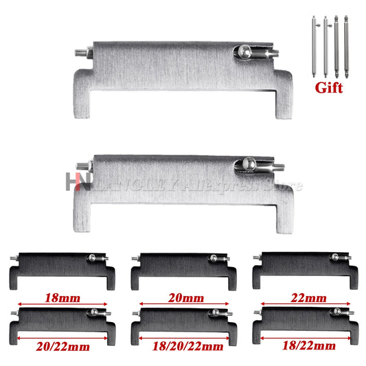 1 paio di adattatori per cinturini: da 18 mm a 20 mm, 22 mm, da 20 mm a 18/20/22 mm, da 22 mm a 22 mm, connettori a perno a sgancio rapido, accessori per cinturini.