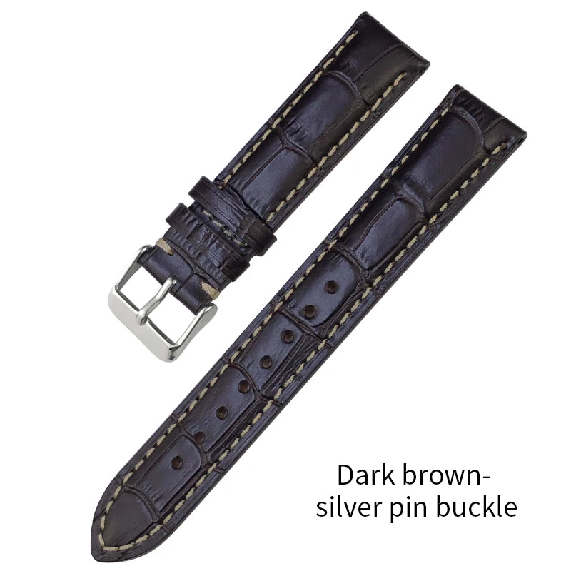 Cinturino per orologio in vera pelle, 13mm 16mm 18mm 19mm 20mm 21mm 22mm, per Longines Master Collection L2 L3 L4, cinturino in pelle bovina