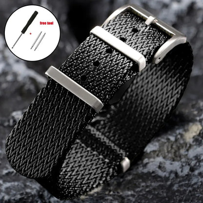 Cinturino NATO in nylon intrecciato - Per uomo e donna