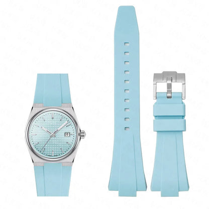 Bracelet en Silicone pour Tissot PRX, série 35MM/40MM, pour hommes et femmes, décontracté, mode, bracelet en caoutchouc de remplacement + outils à dégagement rapide
