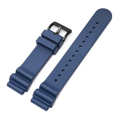 High Quality Fluorine Rubber Watch Strap, 20mm 22mm, for Seiko Black and Green Abalone Canned Aqua Ghost Sport, Waterproof