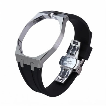 Kit de modification de bracelet en silicone et boîtier de montre en acier inoxydable pour Swatch X AP Royal Pop Pocket Changer, accessoires personnalisés pour montre