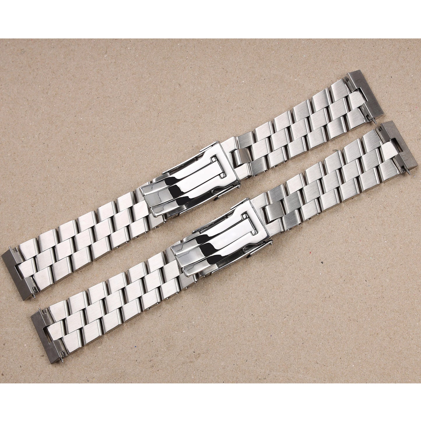 Cinturino per orologio in acciaio inossidabile massiccio spazzolato lucido argento 24mm per Breitling Super Ocean Avenger, bracciale in metallo da uomo