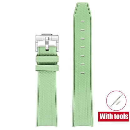 Diving Strap for Omega X Swatch, 20mm, MoonSwatch Joint, for Men and Women, Peripheral, Curved End, TPU Rubber Strap for Rolex, Watch Strap Tools