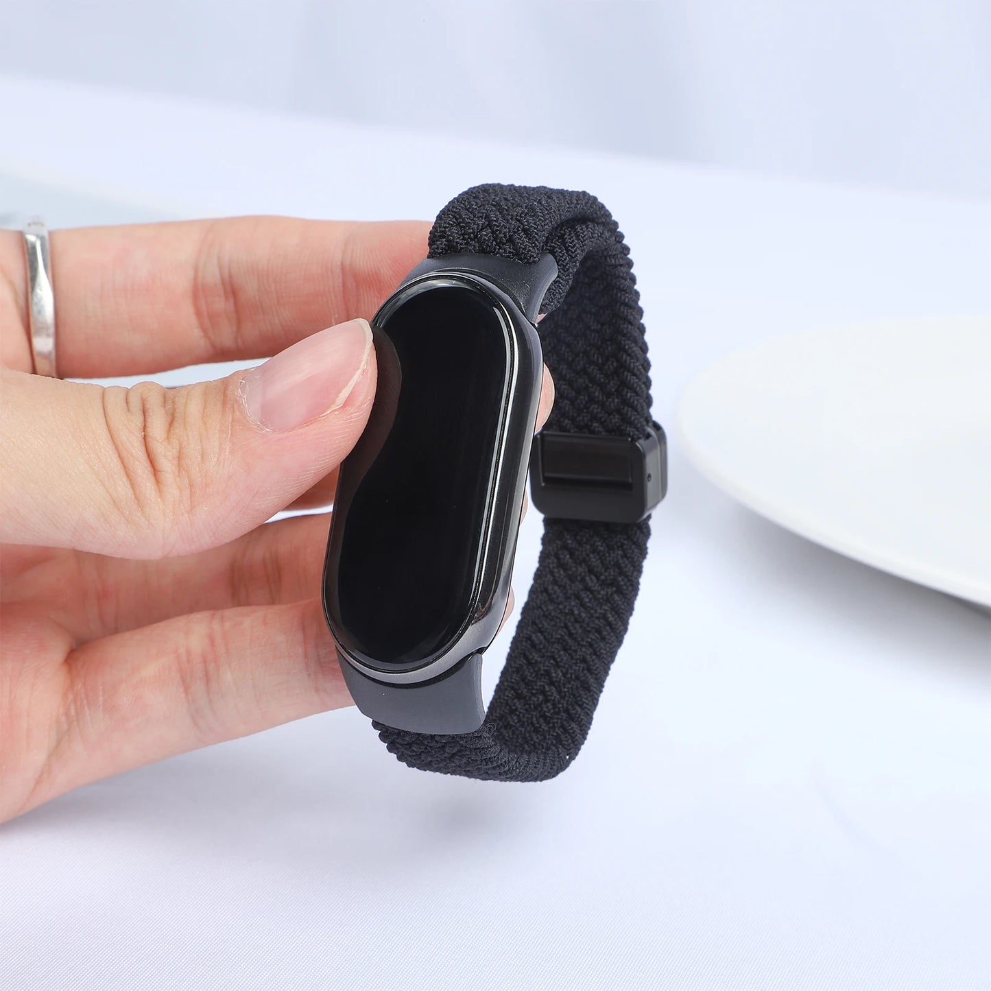 Bracelet magnétique pour Xiaomi Mi Band 10 9 8 Accessoires Bracelet en boucle tressée respirant Pulseira Correas Xiaomi Smart band 10 9 8