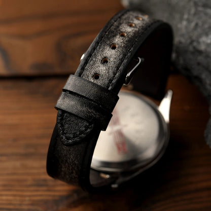 Bracciale fatto a mano in pelle bovina di prima qualità, 18 19 20 22MM, cinturino morbido in pelle spazzolata, cinturino per orologio a sgancio rapido S/M in stile retrò