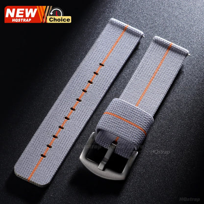 Nuovo cinturino per orologio elastico in nylon intrecciato, 18mm 20mm 22mm, universale, a sgancio rapido, per orologio militare, braccialetto per donne e uomini