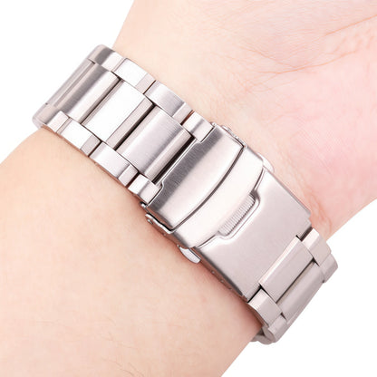 Bracelet de montre en acier inoxydable, 18mm, 20mm, 22mm, 24mm, lien, bleu, noir, or, accessoires