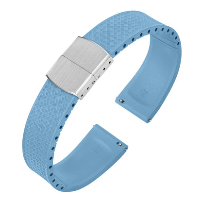 Nouveau Bracelet de montre CTS FKM Bracelet en caoutchouc fluoré 18 19 20 22 21mm fermoir pliant à dégagement rapide coupe sur la taille Bracelet de remplacement réglable