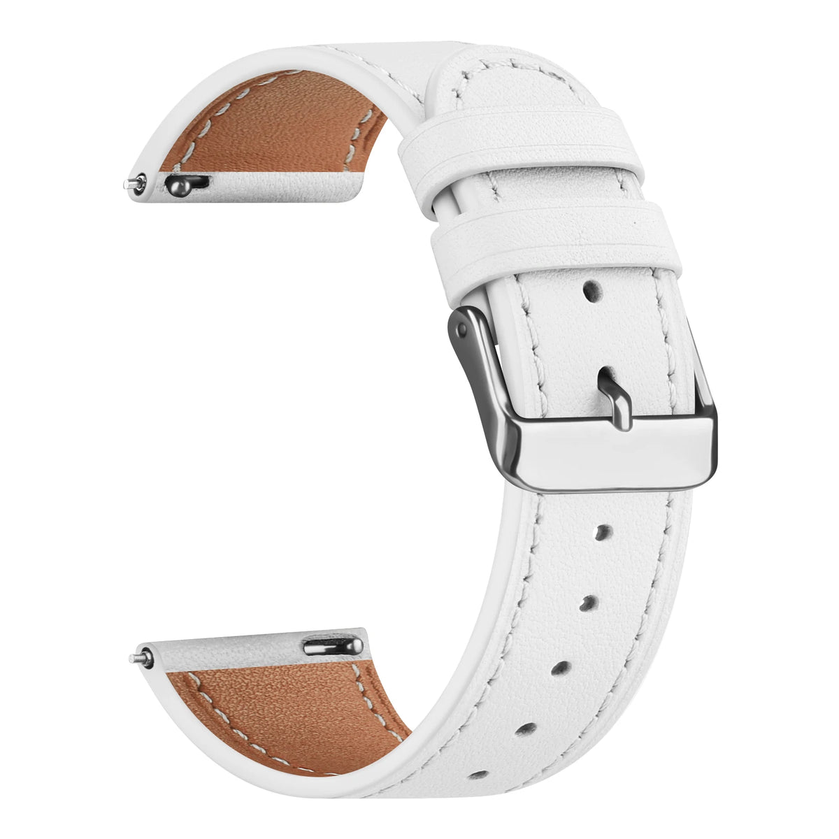Bracelet en cuir 20mm pour Samsung Galaxy Watch FE 7 6 5 4 40mm 44mm/Watch 4 6 Classic 43 47mm/Active 2/5Pro 45mm/Watch 3 41mm