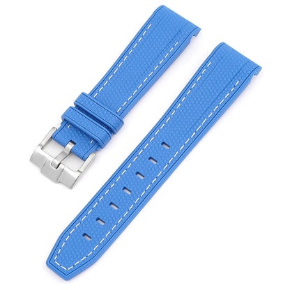 Bracelet de montre en caoutchouc et Silicone, 20mm, pour Omega X Swatch Joint MoonSwatch, pour Seamaster 300, pour hommes et femmes, extrémité incurvée