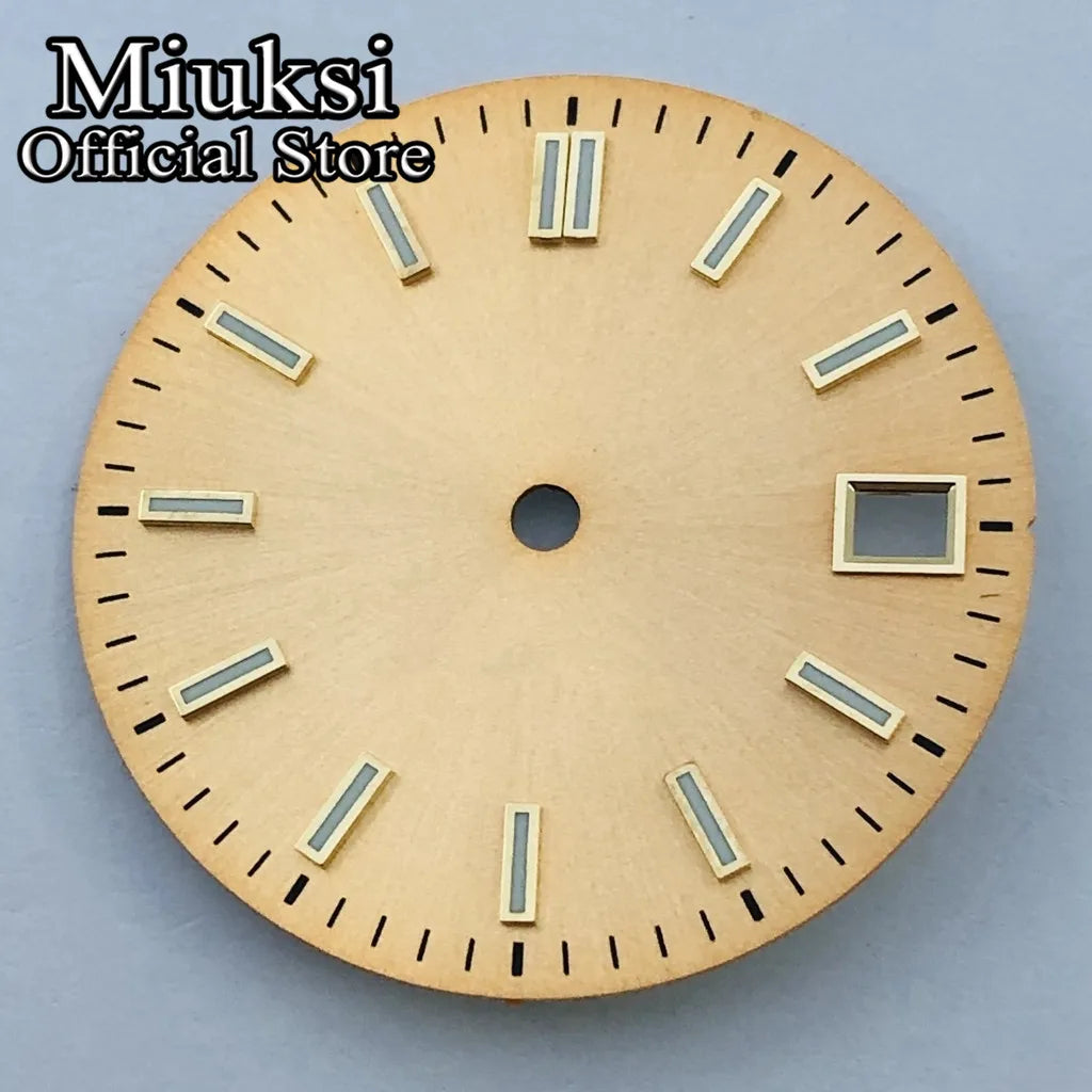 ATA UKSI-Cadran de Montre Lumineux, Noir, Rouge, Bleu, Rose, Jaune, Stérile, Adapté au Mouvement NH35, 29mm