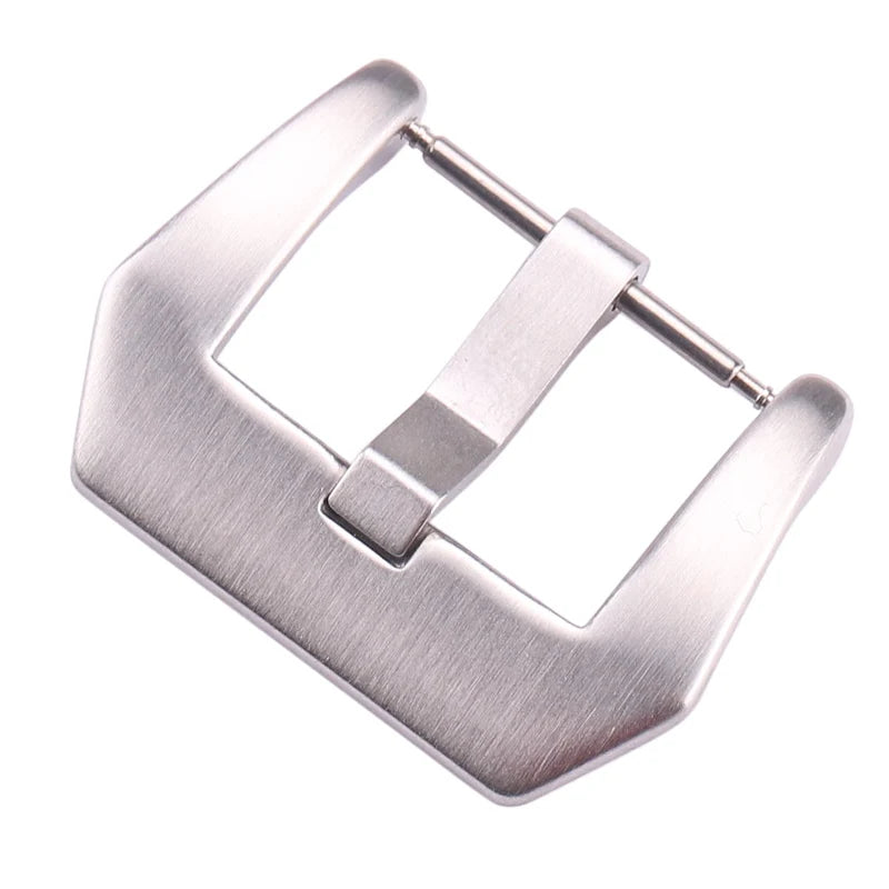 Großhandel mit 19 Modellen von Edelstahl-Uhrenschnallen, 12, 14, 16, 18, 20, 22, 23, 24, 26, 28 mm, silberfarbene Metall-Uhrenarmbandschließen, Uhrenarmbandzubehör