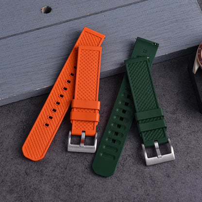Quick Release FKM Rubber Watch Strap, Fluoroelastomer, 18mm, 20mm, 22mm, for all Watch Brands