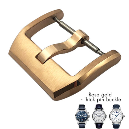 Fibbia deployante per orologio in acciaio inossidabile 316L, 18mm 20mm, adatta per IWC Big Pilot Spitfire, cinturino in pelle, chiusura deployante, strumenti gratuiti