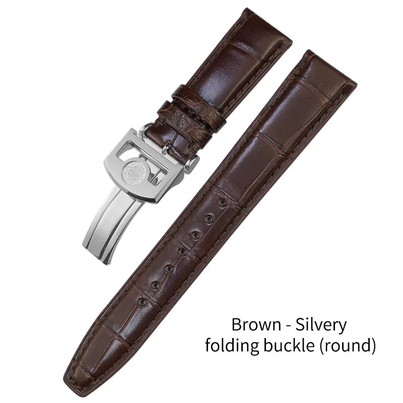 Bracelet de montre en cuir de Crocodile américain, 20mm 21mm 22mm, pour IWC PORTUGIESER PORTOFINO Pilot, outils gratuits