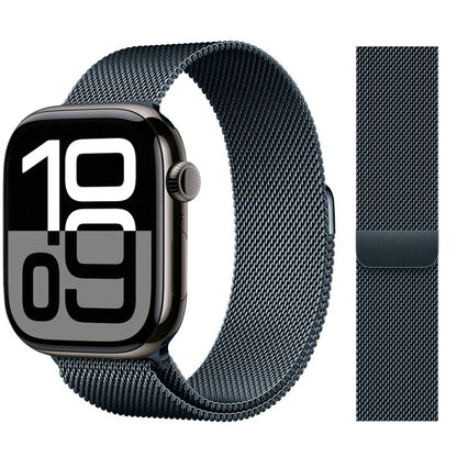 Apple Watch 米兰尼斯表带，46mm 44mm 45mm 40mm 42mm 41mm，适配 iWatch 系列 11 10 9 8 SE 7 6 Ultra 3 2