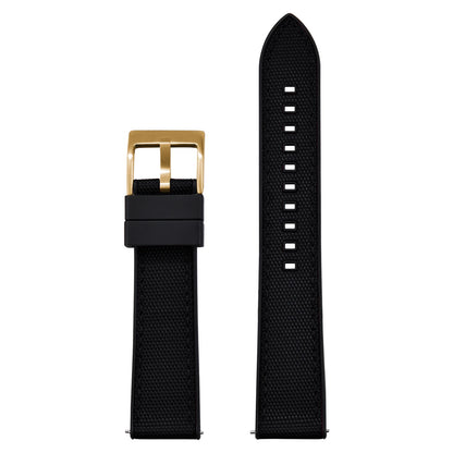 Bracelet de montre FKM en Nylon hybride de haute qualité 20mm 22mm bracelets de montre en caoutchouc fluoré en Nylon à dégagement rapide pour chaque marque montres de plongée