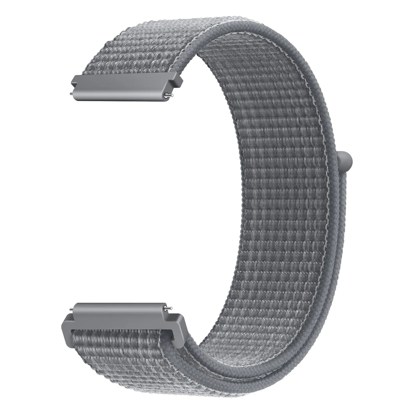 Bracelet à boucle en Nylon pour Amazfit Bip 6/5/GTS 4/3/2/2e/Mini/GTR 42mm/47mm/GTR 4/3 Pro Sport, 20mm/22mm, 2 bandes