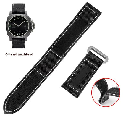 Bracelet de montre en toile de nylon pour Panerai, fibre de carbone collante, bracelet de grande taille, accessoires de bracelet, 24mm, 26mm, PAM01118, 01661/441