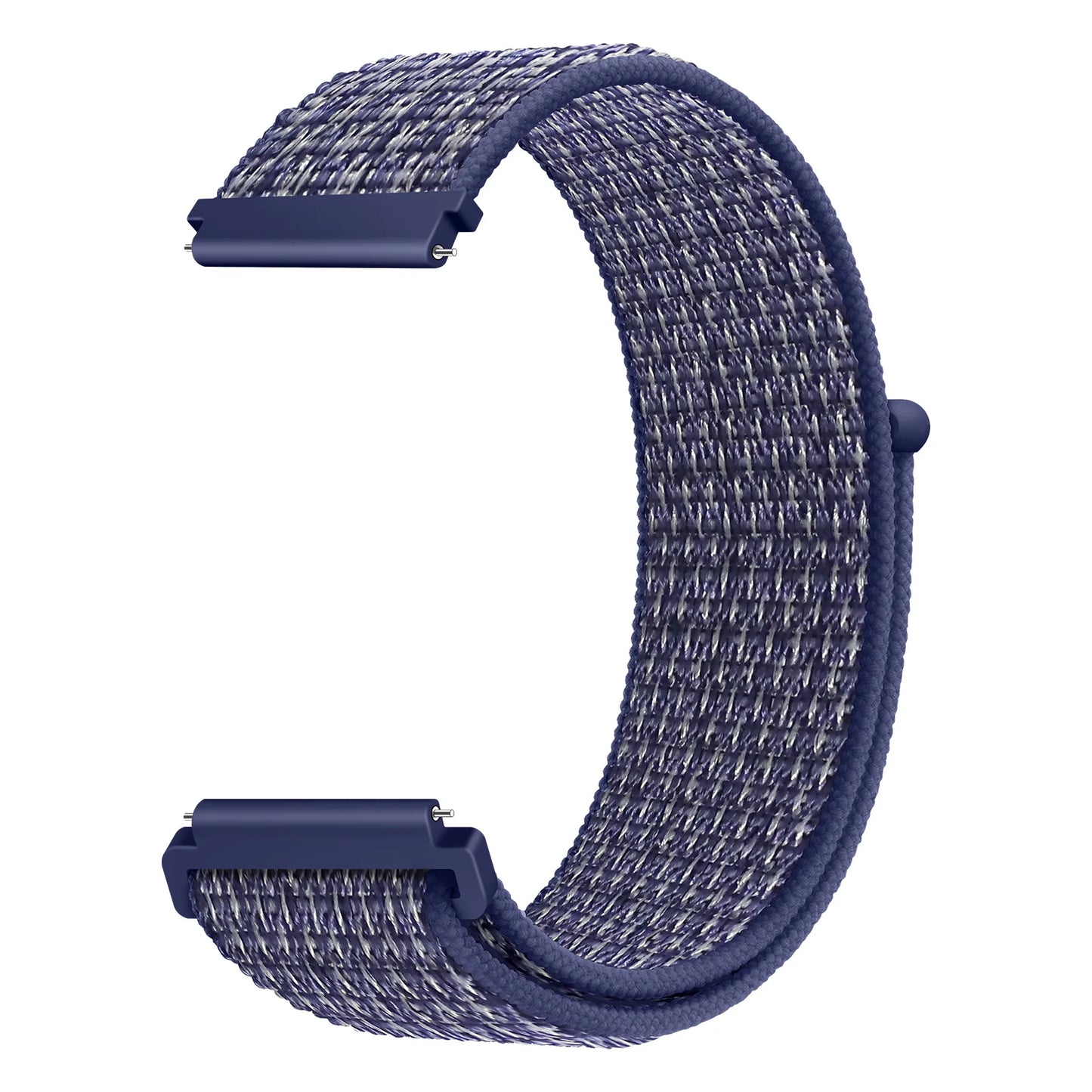 Bracelet à boucle en Nylon pour Amazfit Bip 6/5/GTS 4/3/2/2e/Mini/GTR 42mm/47mm/GTR 4/3 Pro Sport, 20mm/22mm, 2 bandes