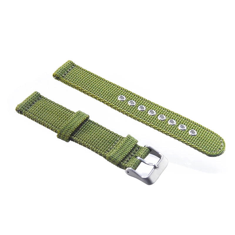 Cinturino per orologio in tela di nylon intrecciato, morbido, universale, per uomo e donna, sportivo, a sgancio rapido, 18 mm, 20 mm, 22 mm