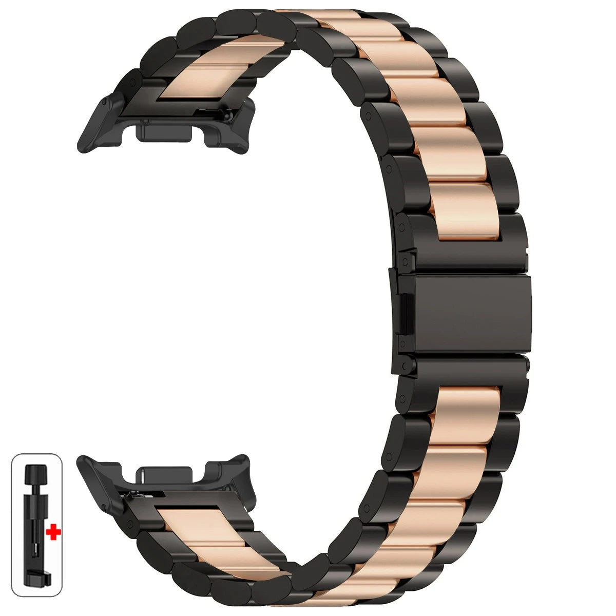 Luxury Stainless Steel Strap for Samsung Galaxy Watch 8 Classic 46mm, Metal Bracelet for Galaxy 8 40mm 44mm, Men's Watchband