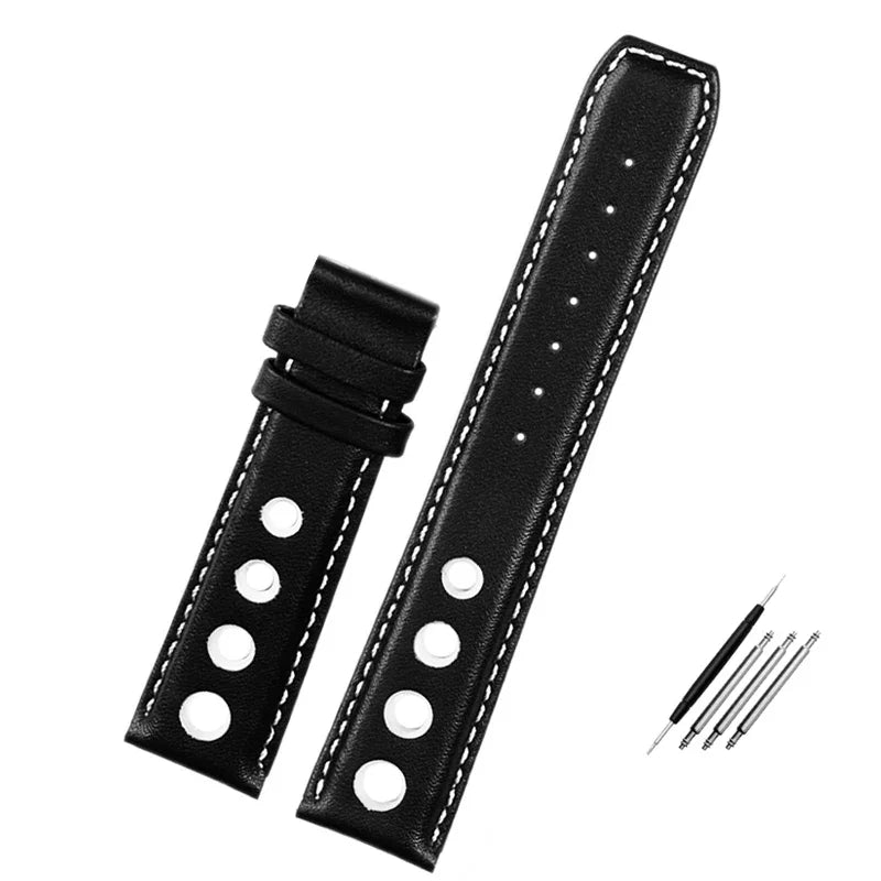 Bracelet en cuir véritable pour montre de sport Tissot 1853, Racing PRS516 T91 1853, couche supérieure en cuir de vache, 20mm, accessoires de bracelet Chopin