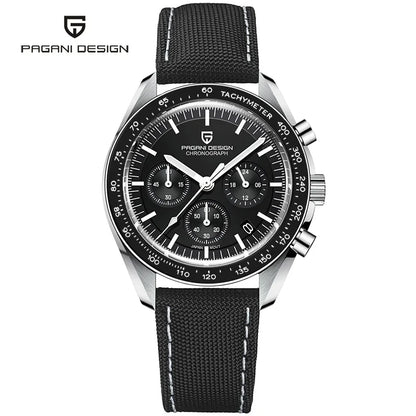 Montre Homme 40mm Chronographe à Quartz - PAGANI DS V5 PD1701 Sport AR Saphir