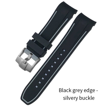 Bracelet de montre en caoutchouc à extrémités courbes de haute qualité, 24mm, pour DIESEL ON 57mm, surdimensionné, DZ7395, DZ7396, DZ7370, DZ7333, bracelet de montre pour hommes
