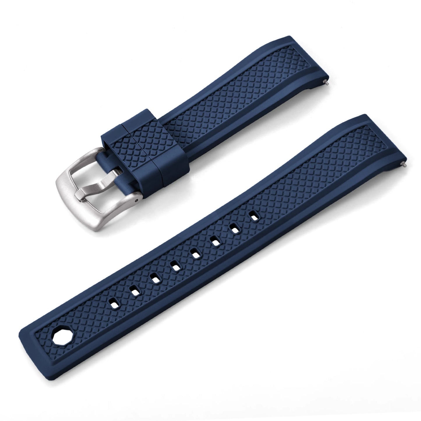 Cinturino professionale per orologio in gomma FKM, 20mm 22mm, cinturino subacqueo sportivo a sgancio rapido per smartwatch Omega Seiko IWC da uomo