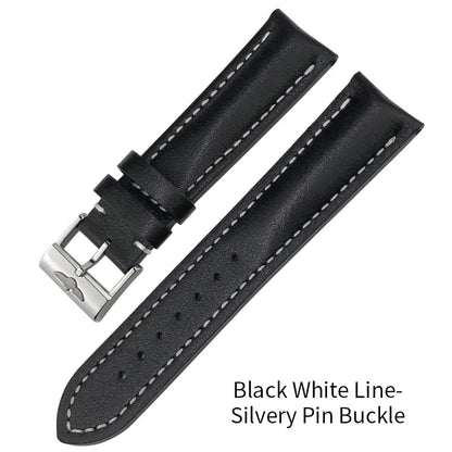 Genuine Soft Cowhide Leather Watch Strap, 22mm, 21mm, 20mm, for Breitling, for Premier Superocean Avenger Navitime World