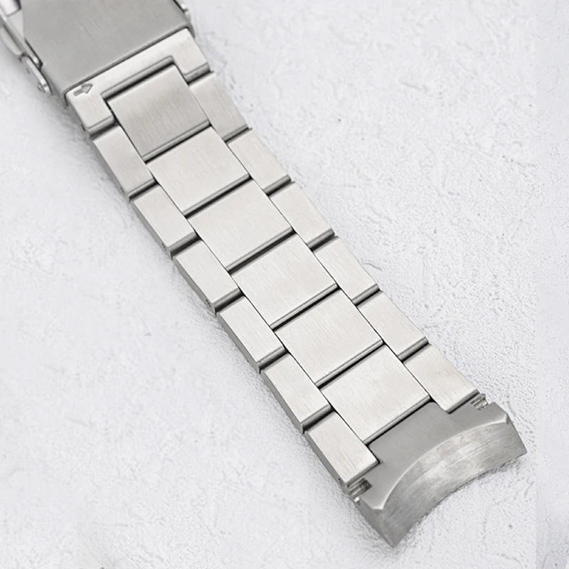 Bracelet de montre en acier inoxydable éventuelles B185, fermoir pliant, extrémité incurvée solide, compatible avec boîtier éventuelles B185, remplacements de bracelet, 20mm