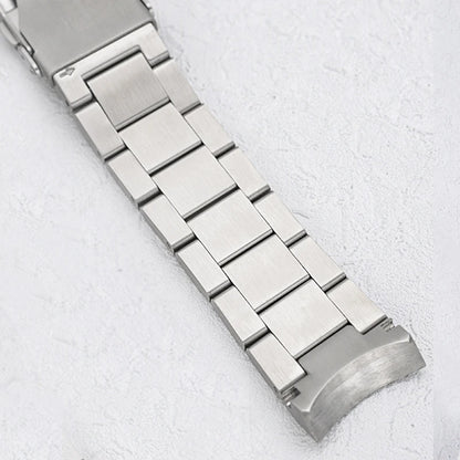 Bracelet de montre en acier inoxydable éventuelles B185, fermoir pliant, extrémité incurvée solide, compatible avec boîtier éventuelles B185, remplacements de bracelet, 20mm