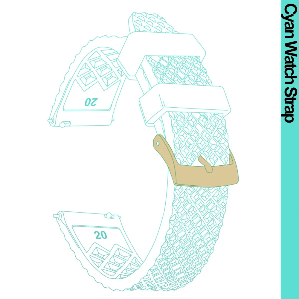 Cinturino per orologio Rapide Premium in gomma a nido d'ape - Universale