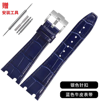 Bracelet de montre en cuir véritable pour Audemars Piguet Royal Oak Offshore AP 15400/15500/26331, Bracelet de remplacement pour hommes et femmes, 26mm