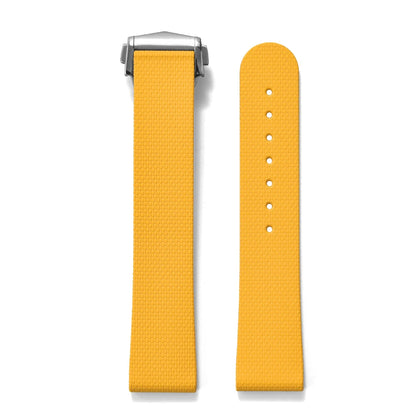 STAPELP suitable for Omega Swatch 20mm universal watch straps Black Blue FKM Rubber Quick Release Watch Band with Omega Folding Clasp