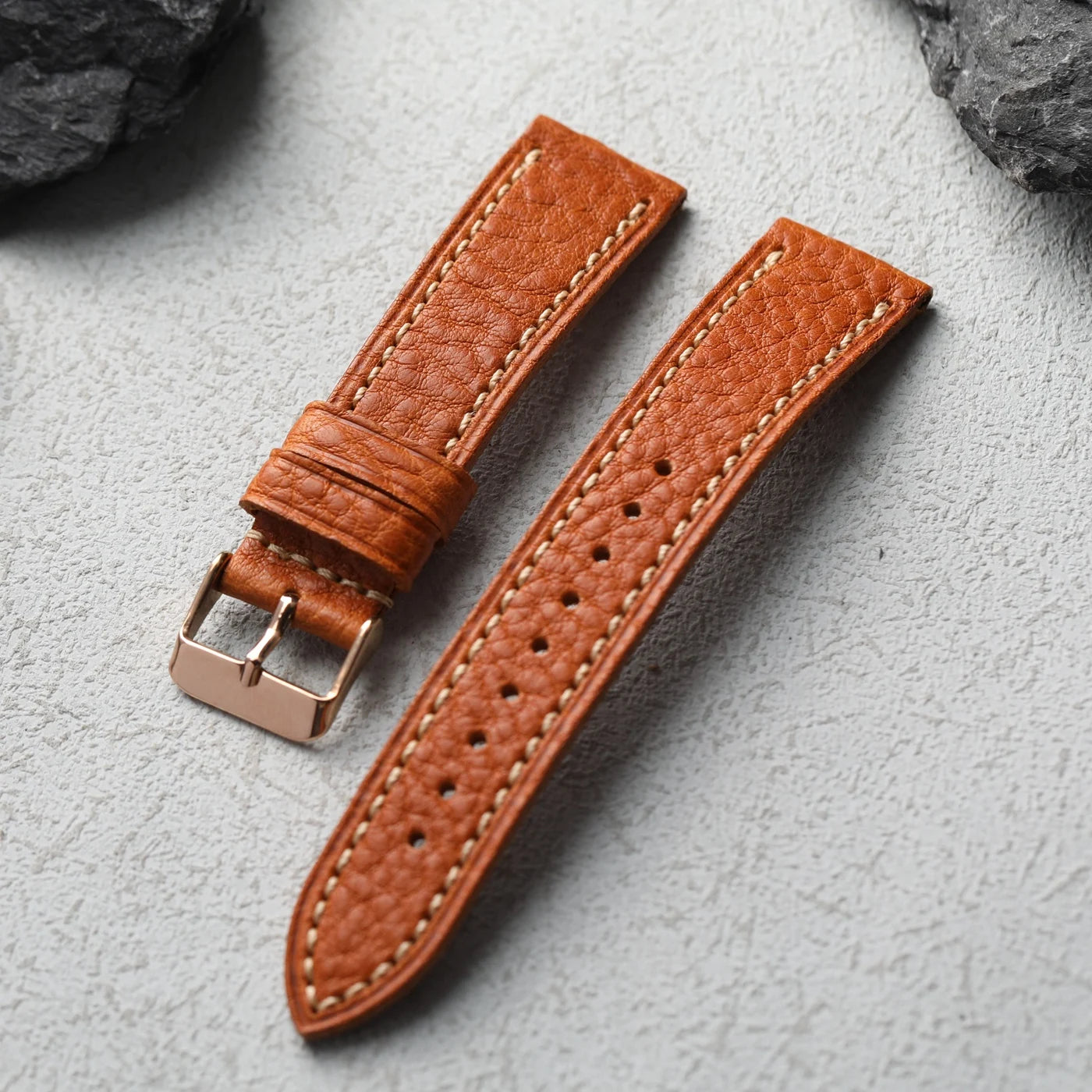 Cinturino in vera pelle italiana MBOX fatto a mano, cinturino da uomo in vera pelle marrone nera morbida non laminata da 18 20 22MM, cinturino per orologio in stile retrò