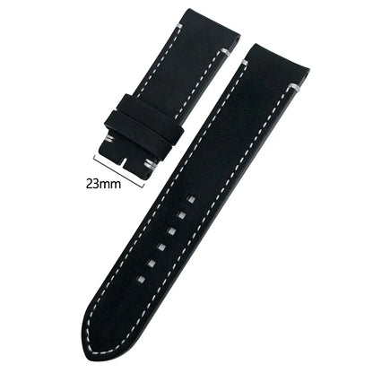 Handmade Brown Genuine Calf Leather Watch Strap, 22/23mm, for Zenith Tudor Black Bay Bronze Blancpain, Vintage Watch Band