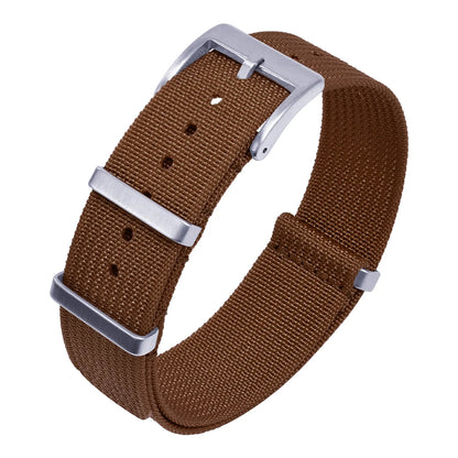 Bracelet en Nylon nervuré à rayures de haute qualité 18mm 20mm 22mm bracelet de montre en tissu tressé bracelets de montre en Nylon  Accessoire pour montre traditionnelle