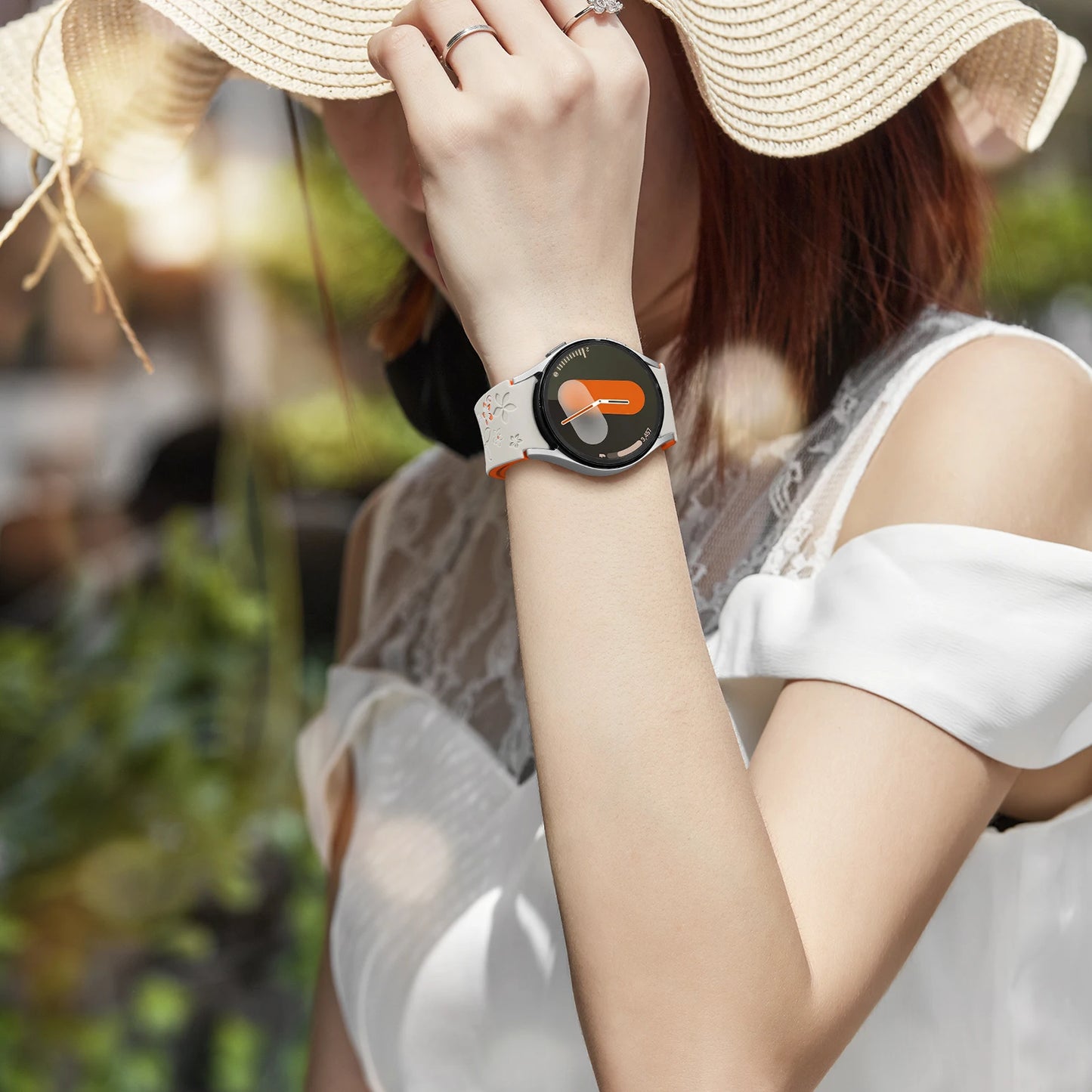 Bracelet en Silicone pour Samsung Galaxy Watch 7 6 5 4 FE/5Pro 45mm sans espaces Sport Correa gravé Galaxy Watch6 Classic 43mm 47mm
